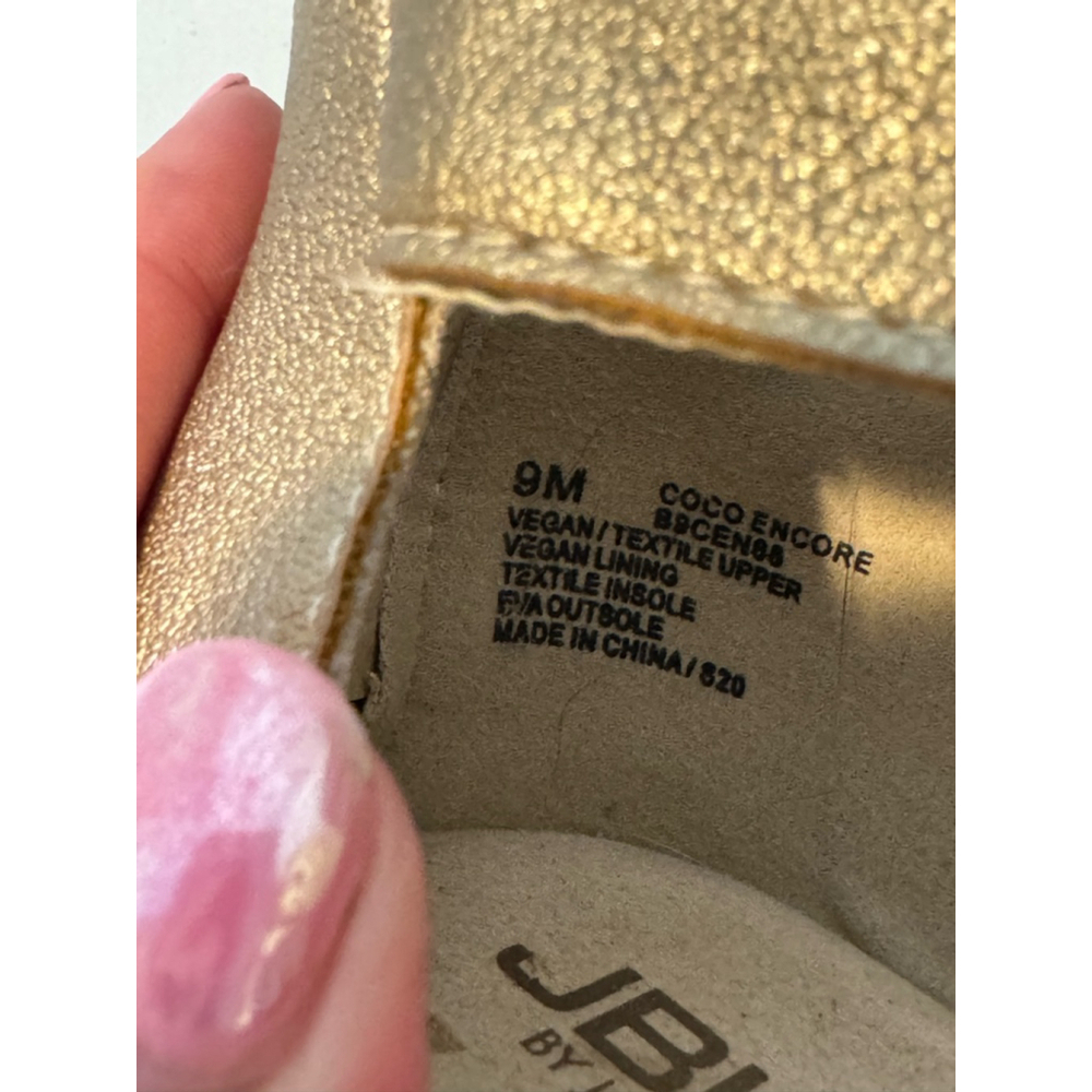 JBU Memory Foam by Jambu Gold Sandals Size 9M - Picture 8 of 9